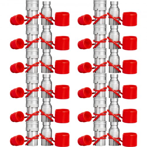 Hidraulinės greitosios jungtys VEVOR ISO 16028, 1/2" NPT (12 porų)
