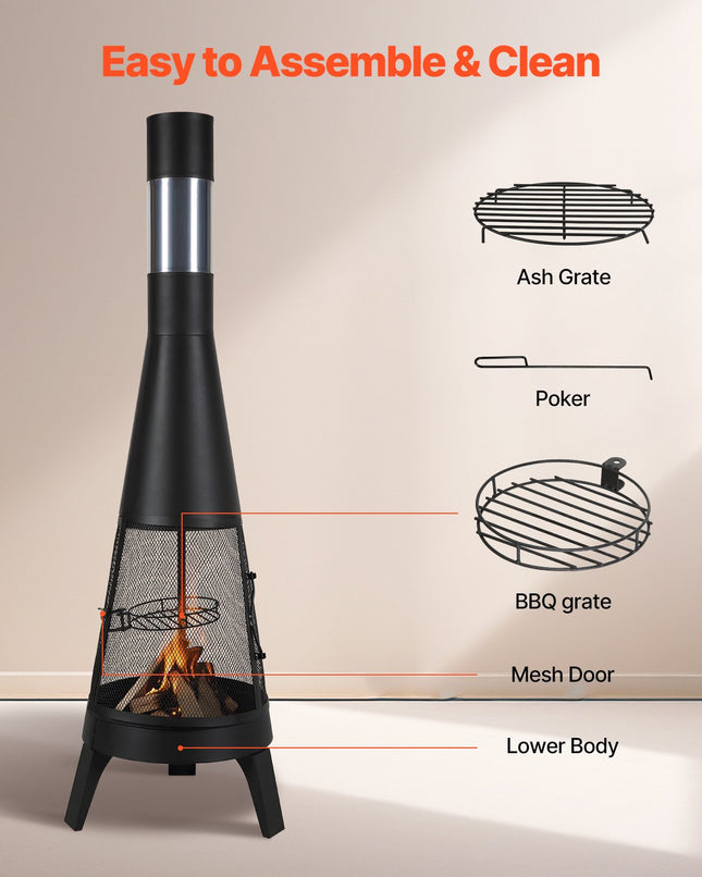 Lauko židinys VEVOR 81203L, 50 cm skersmens