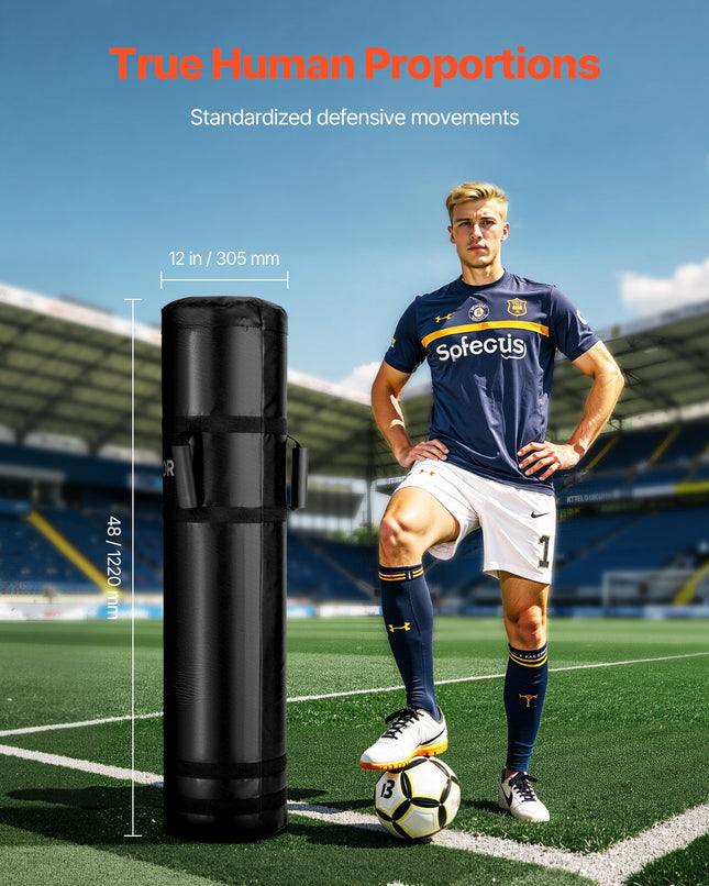Futbolo treniruočių manekenas VEVOR NTRLZQ-006, 120 cm