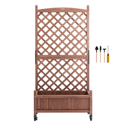 Pakeliama lysvė su sienele vijokliams VEVOR, 2 vnt., 152,4 x 33 x 156 cm