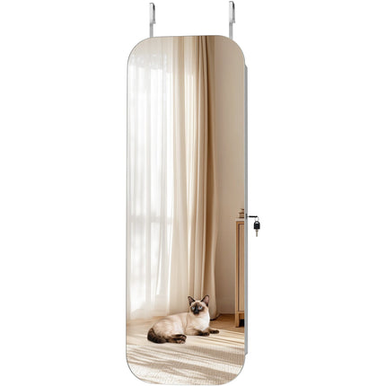 Papuošalų spintelė su veidrodžiu VEVOR MSL-SS1001, 1080 mm aukščio