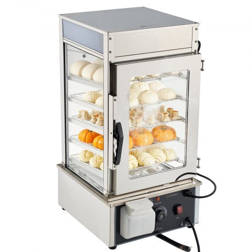 Maisto šildymo vitrina VEVOR NB-500, 1200W, 120L