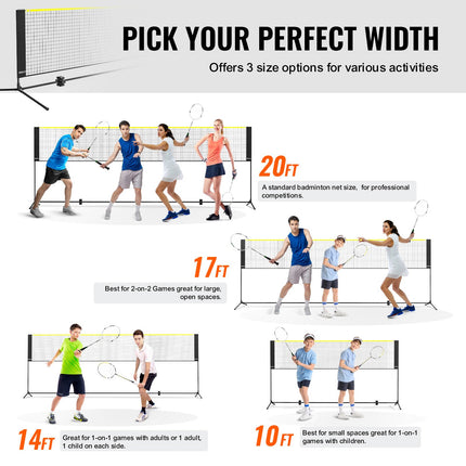 Badmintono tinklas VEVOR DKS-11420, 4,2 m pločio