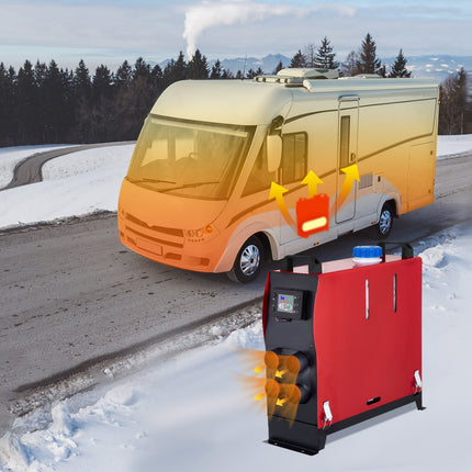 Autonominis dyzelinis šildytuvas VEVOR 12V 5000W, 4 oro išpūtimo angos
