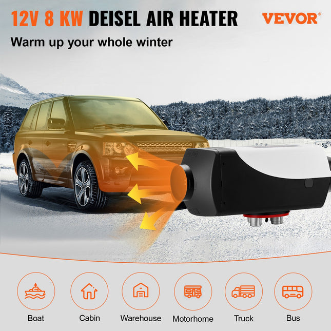Dyzelinis autonominis šildytuvas VEVOR 12V, 8 kW