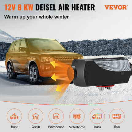Dyzelinis oro šildytuvas VEVOR 8KW, 12V
