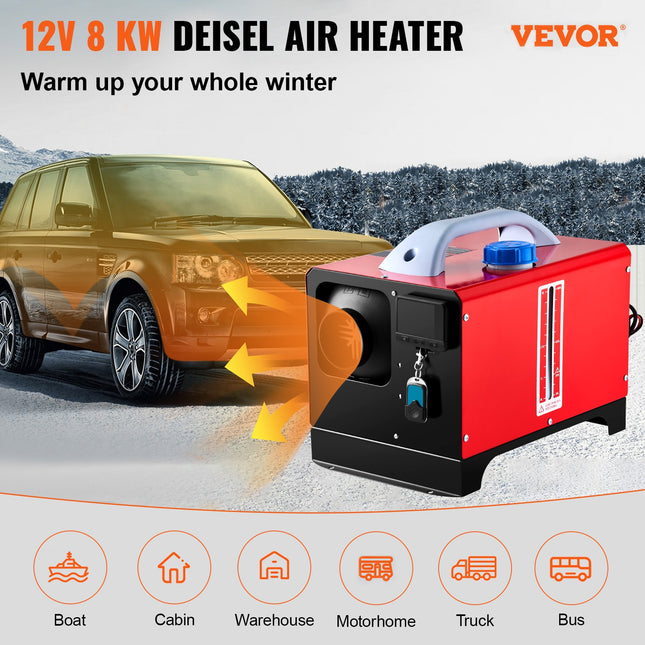Dyzelinis oro šildytuvas VEVOR 8KW, 12V