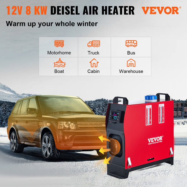 Dyzelinis oro šildytuvas VEVOR 8KW, 12V