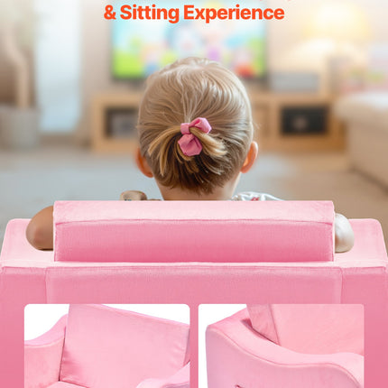 Sulankstoma vaikiška sofa VEVOR SF-1567, 2-in-1 dizainas