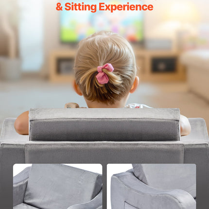 Vaikų sofa-lova VEVOR SF-1567, pilka