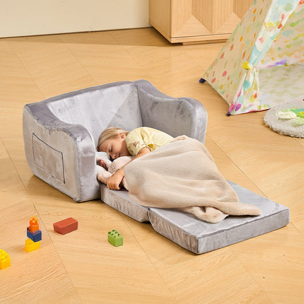 Vaikų sofa-lova VEVOR SF-1567, pilka