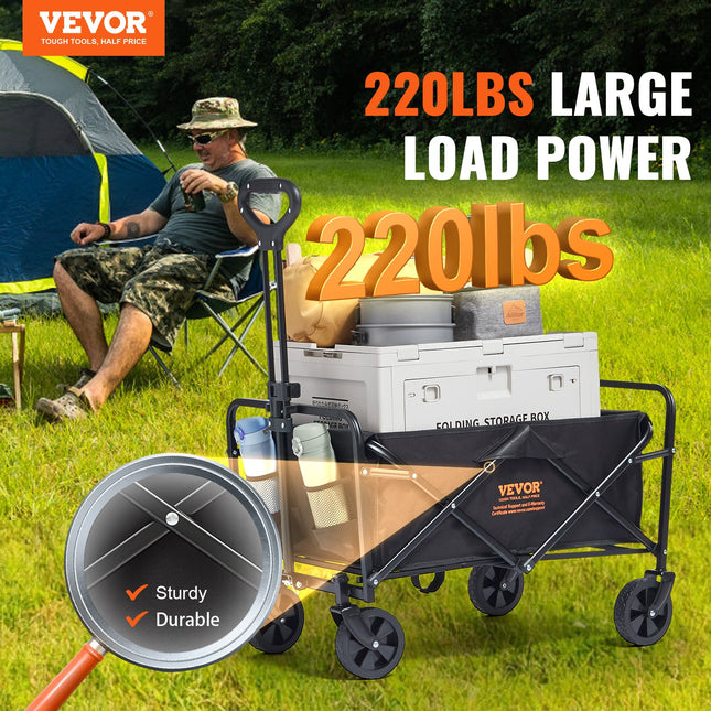 Sulankstomas universalus vežimėlis VEVOR W11, 99,8 kg keliamoji galia