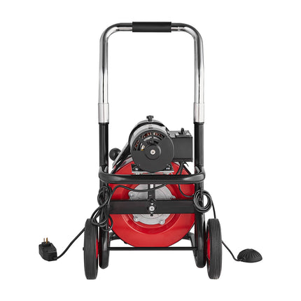 Elektrinis vamzdžių valymo įrenginys VEVOR D1000, 30,5 m x 9,52 mm