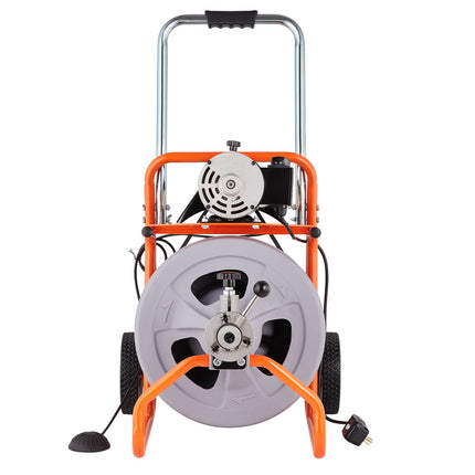 Vamzdžių valymo mašina VEVOR RC-9001J, 23 m x 12,7 mm trosas