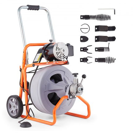 Vamzdžių valymo įrenginys VEVOR RC-9001J, 30 m