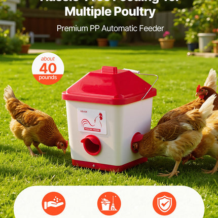 Automatinė vištų lesykla VEVOR 5GAL F, 18,14 kg talpa