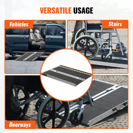 Nešiojama rampa neįgaliųjų vežimėliams VEVOR 19UQ9FV0, 363 kg keliamoji galia