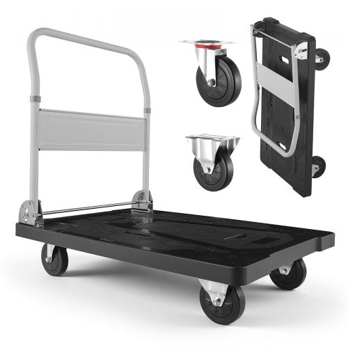 Sulankstomas platforminis vežimėlis VEVOR PH3001PSA, 300 kg