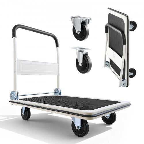 Sulankstomas platforminis vežimėlis VEVOR YZ8021, 300 kg keliamoji galia
