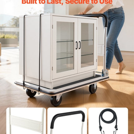Sulankstomas platforminis vežimėlis VEVOR YZ8021, 300 kg keliamoji galia