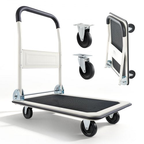 Sulankstomas platforminis vežimėlis VEVOR YZ8023, 150 kg keliamoji galia