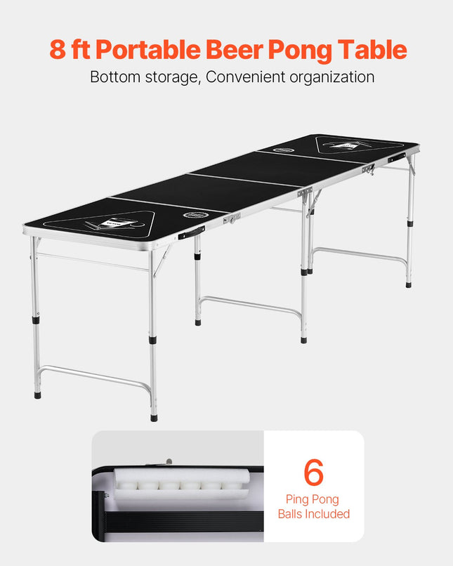Alaus pingo stalas VEVOR BP-01-2, 240 cm ilgio