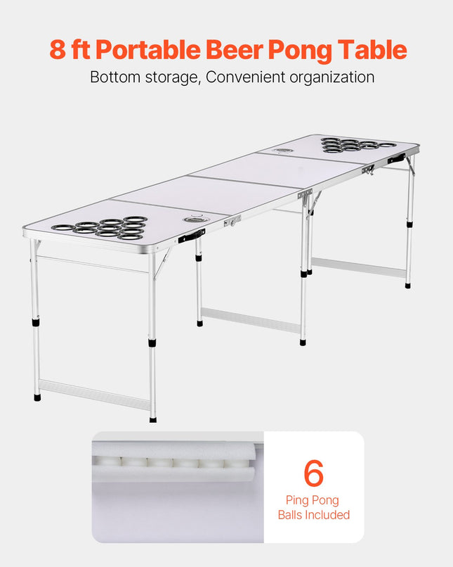 Alaus pingo stalas VEVOR BP-08-2, 240 cm