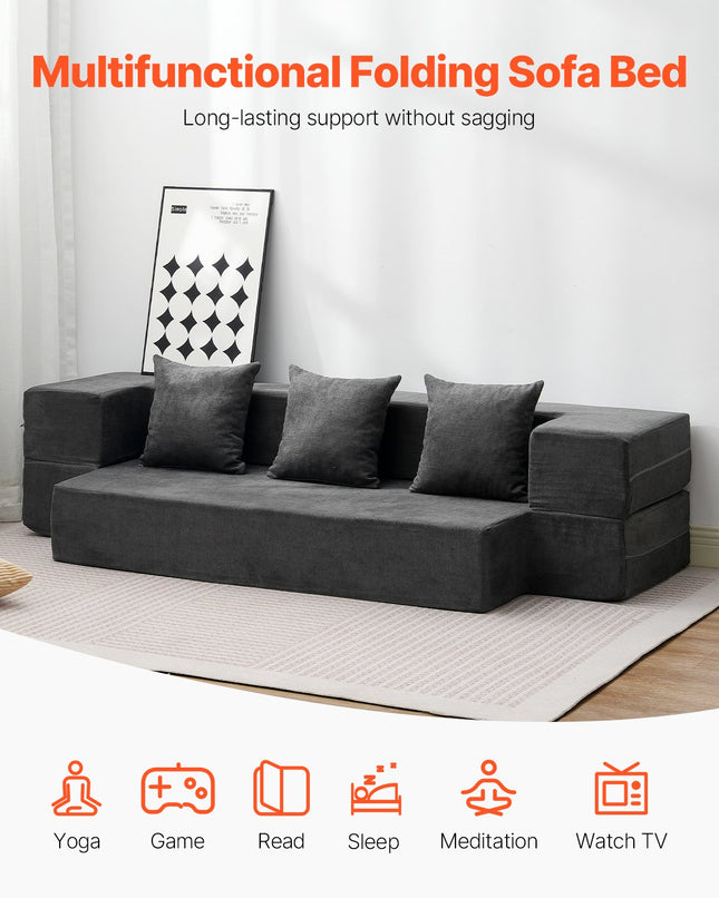 Sulankstoma sofa-lova VEVOR ZDSFD-5, 103 cm pločio
