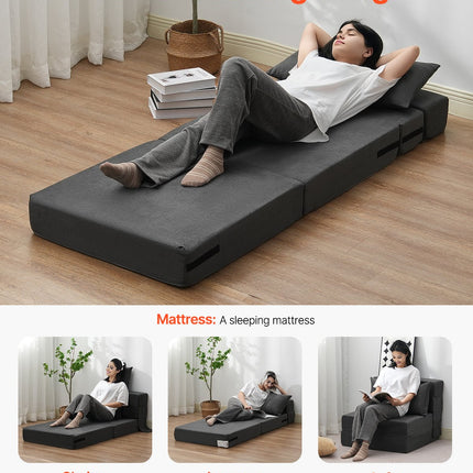 Sulankstoma sofa-lova VEVOR ZDSFD-1, 3-in-1 dizainas