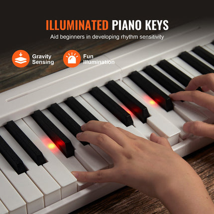 Sulankstomas skaitmeninis pianinas VEVOR BX-11, 61 klavišas