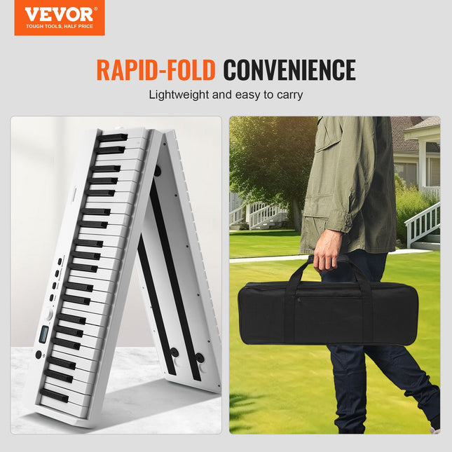 Sulankstomas skaitmeninis pianinas VEVOR BX-20, 88 klavišai