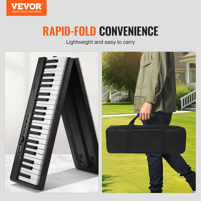 Sulankstomas skaitmeninis pianinas VEVOR BX-20, 88 klavišai