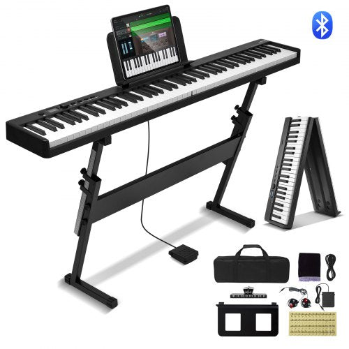 Sulankstomas skaitmeninis pianinas VEVOR BX-20, 88 klavišai