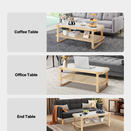 Pintas kavos staliukas VEVOR CT-GRR, 115 cm