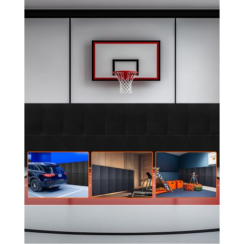 Sienos apsauga sporto salėms VEVOR RL-V007, 150x50x5 cm