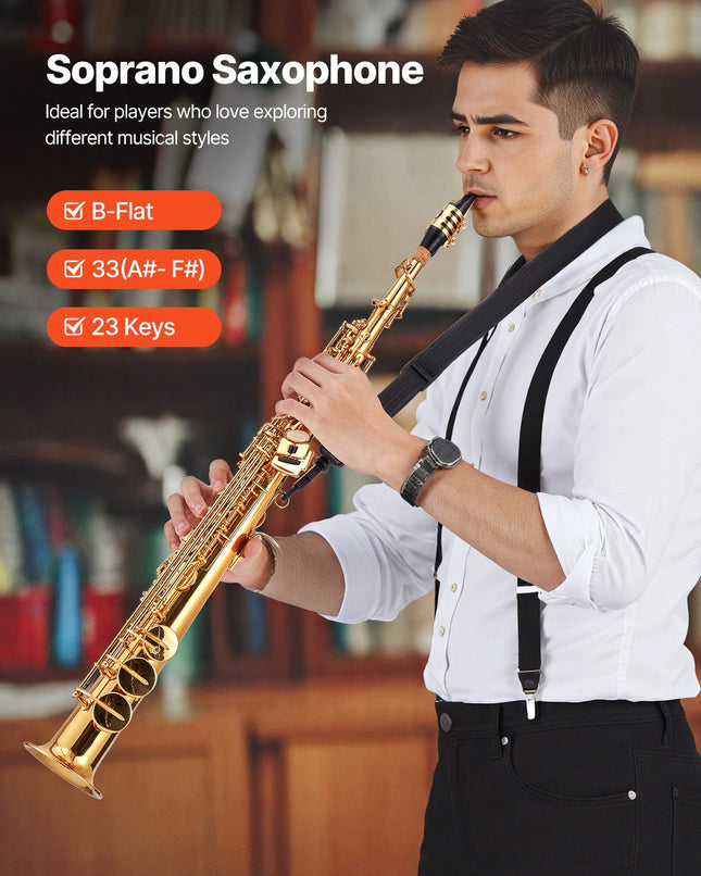 Tiesus soprano saksofonas VEVOR JASS-301, B flat
