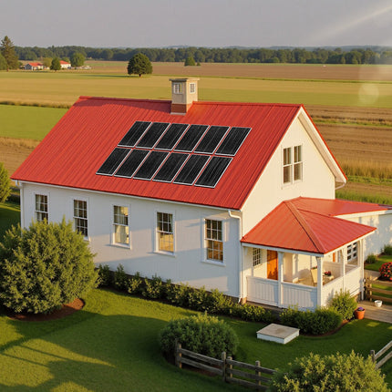Saulės elektrinės komplektas VEVOR 2400W 48V, su 5000W inverteriu