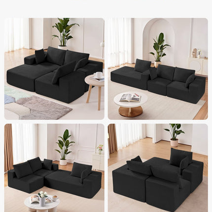 Modulinė kampinė sofa VEVOR 247037#, L formos
