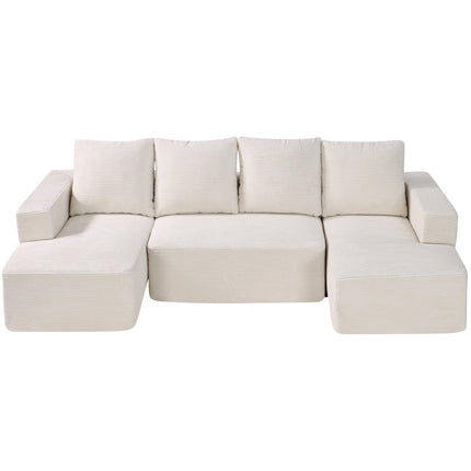 Modulinė U formos sofa VEVOR 247038#, su šezlongu