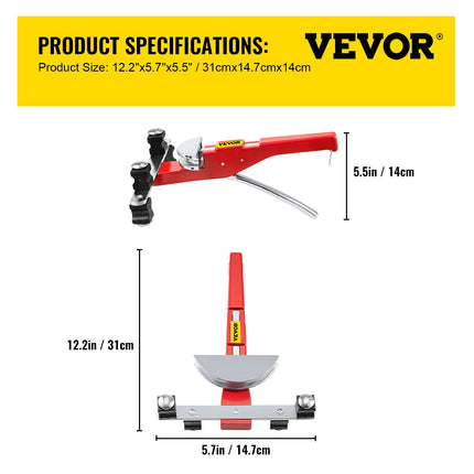 Vamzdžių lenkimo prietaisas VEVOR CT-999RF, 1/4"–7/8"