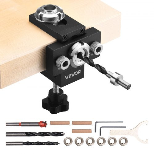 Kaiščių gręžimo šablonas VEVOR SSXR2503, 6,4 / 7,9 / 15 mm grąžtai