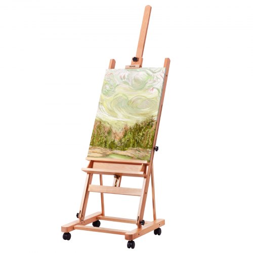 Molbertas VEVOR W02, talpinantis iki 121 cm drobę