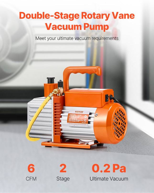 Vakuuminis siurblys VEVOR VP245, 170 l/min (6 CFM)