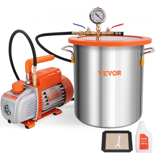 Vakuuminė kamera su siurbliu VEVOR TW-1K, 18,9 l
