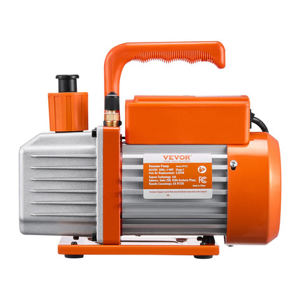 Vakuuminio siurblio ir manometrų rinkinys VEVOR VP125, 217 l/min