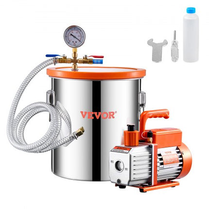 Vakuuminė kamera su siurbliu VEVOR VP125, 19 l
