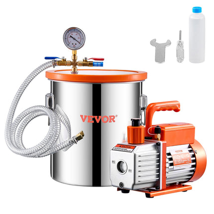 Vakuuminė kamera su siurbliu VEVOR VP125, 19 l