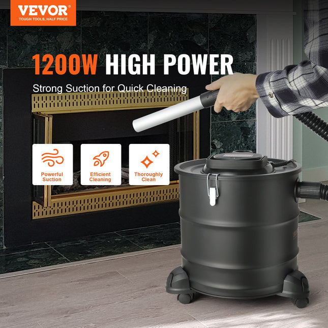 Pelenų siurblys VEVOR K-622, 1200 W