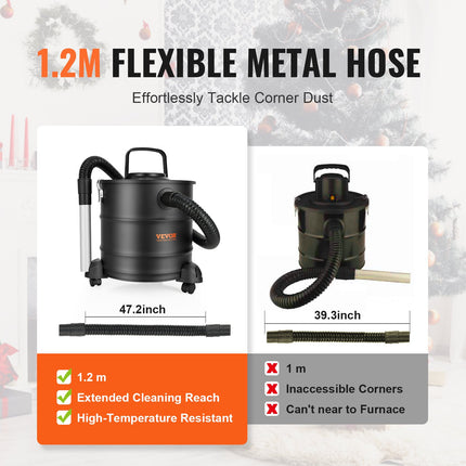 Pelenų siurblys VEVOR K-622, 1200 W