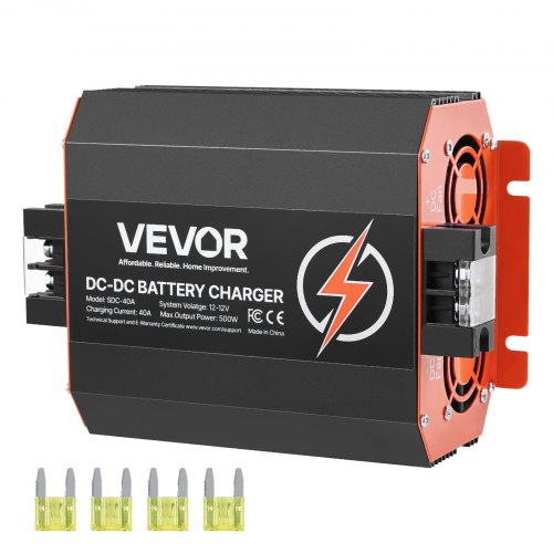 DC to DC akumuliatorių įkroviklis VEVOR SDC-40A, 12V 40A 500W